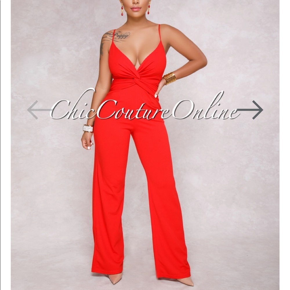 Red knot jumpsuit
